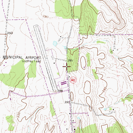 Topographic Map of AirCare 3 Base 3, VA