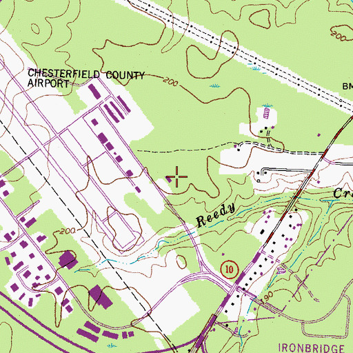 Topographic Map of SkysStat 1 Base 6, VA