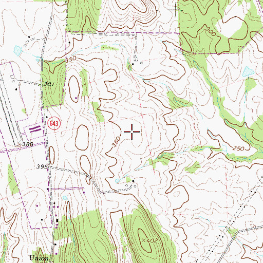 Topographic Map of Loudoun County Sheriff's Office Adult Detention Center, VA