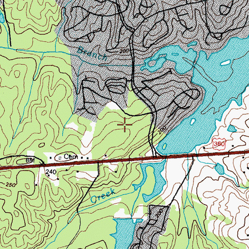 Topographic Map of Chesterfield County Police Department Hull Street Station, VA
