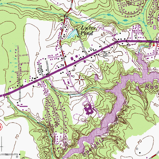 Topographic Map of Suffolk Animal Control Bureau, VA