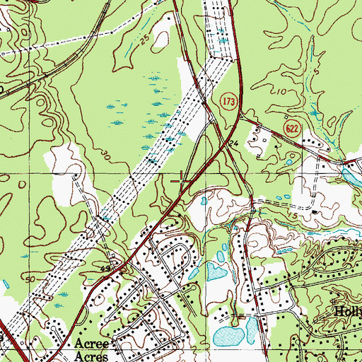 Topographic Map of York County - Poquoson City Sheriff's Office, VA