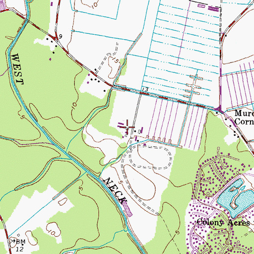 Topographic Map of Virginia Beach Police Department, VA