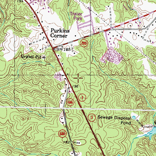 Topographic Map of King George County Sheriff's Office, VA