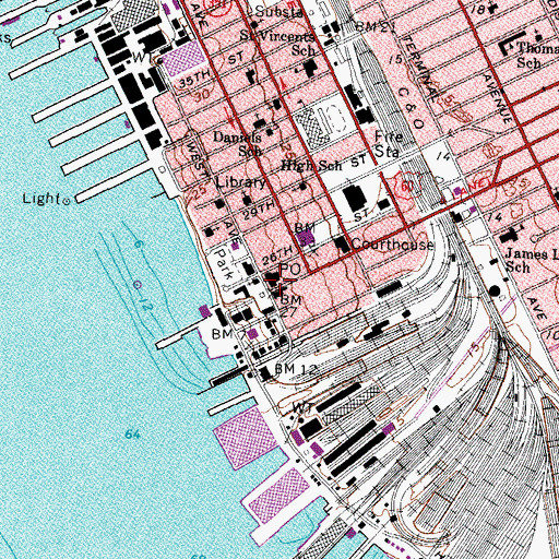 Topographic Map of US Marshall Department, VA