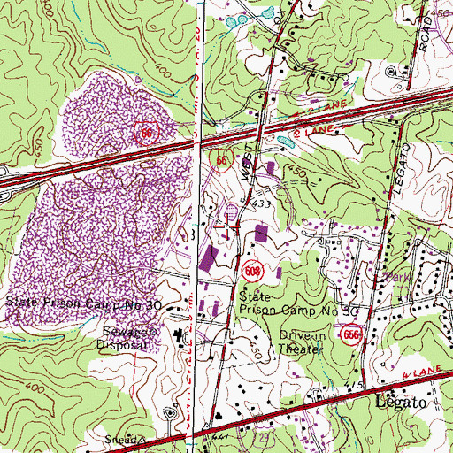 Topographic Map of Fairfax County Police Helicopter Division, VA