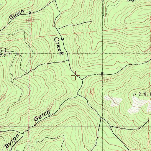 Topographic Map of Skunk Gulch, CA