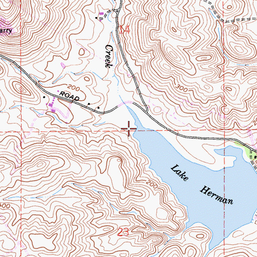 Topographic Map of Sky Valley, CA