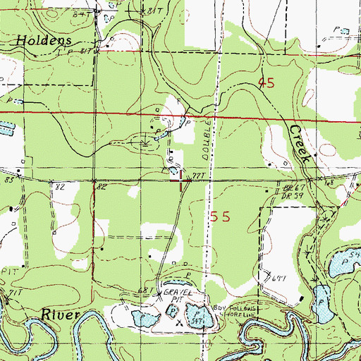 Topographic Map of Saint Tammany Parish Fire District 9 Station 94, LA