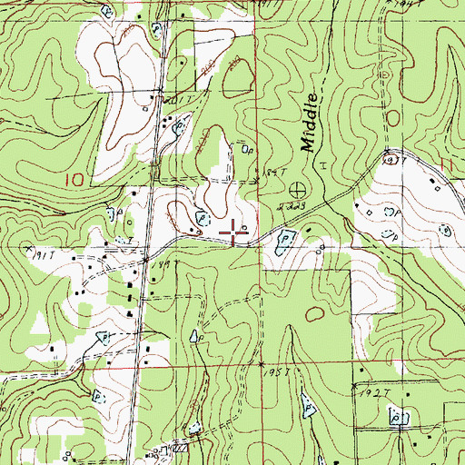 Topographic Map of Washington Parish Fire District 1 Station 1, LA