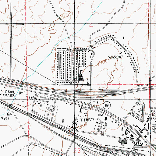 Topographic Map of Bonnie Brennan Elementary School, AZ