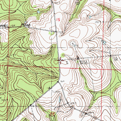 Topographic Map of Saint Tammany Parish Fire District 9 - Bush and Fifth Ward Volunteer Fire Department, LA