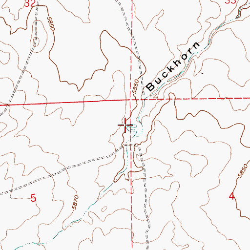 Topographic Map of Buckhorn Tank, AZ
