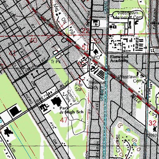 Topographic Map of Gould Volunteer Fire Company, LA