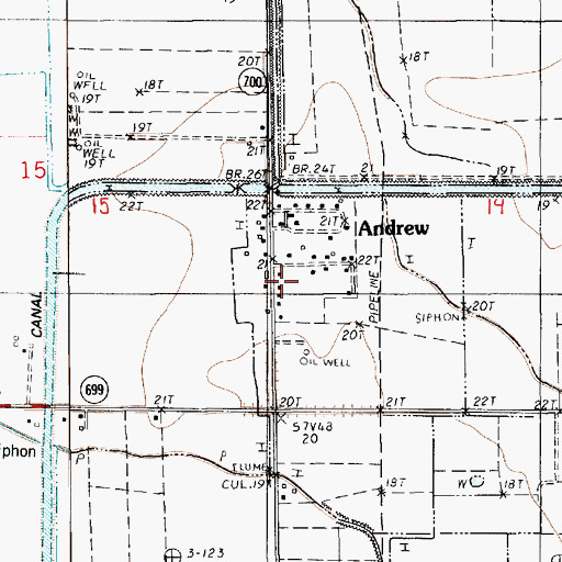 Topographic Map of Indian Bayou Volunteer Fire Department, LA