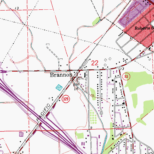 Topographic Map of Iberia Parish Fire District 1 Station 100 District Station, LA