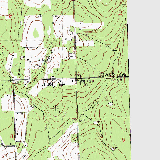 Topographic Map of Saint Tammany Parish Fire District 8 Station 82, LA