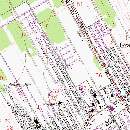 Topographic Map of Lutcher Volunteer Fire Department, LA