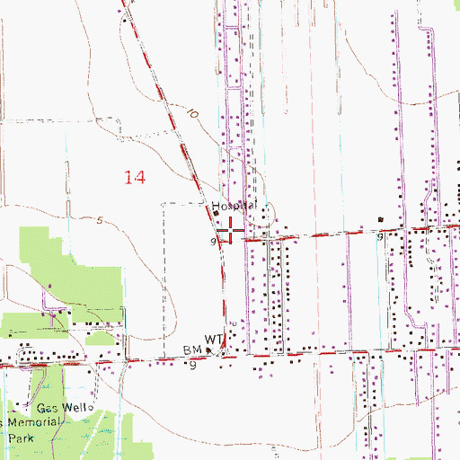 Topographic Map of South Vacherie Volunteer Fire Department Station 2, LA