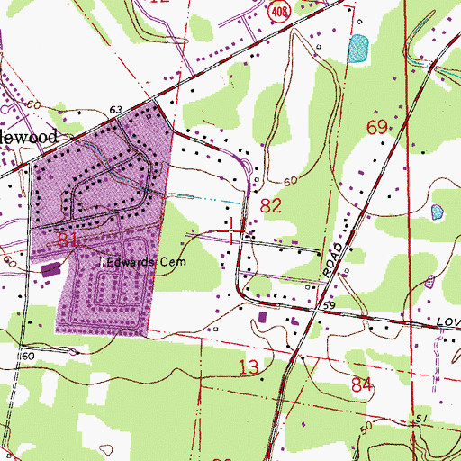 Topographic Map of Central Fire Department Station 35, LA