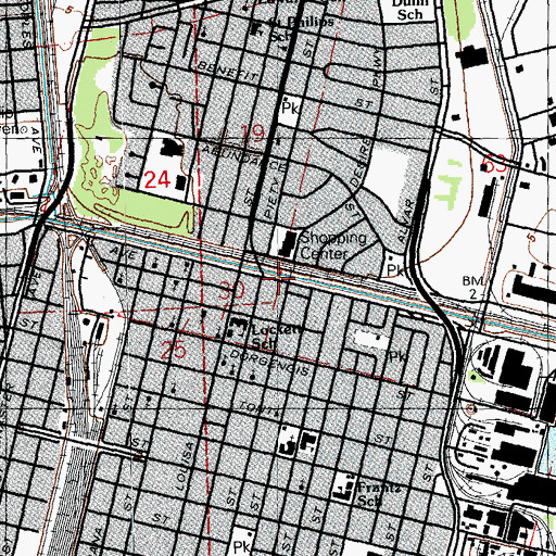 Topographic Map of New Orleans Fire Department Engine 8, LA