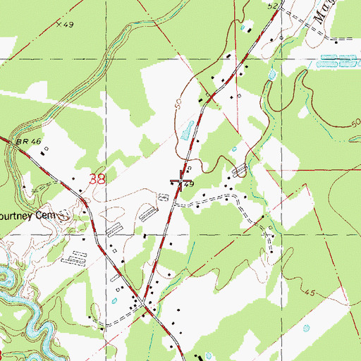 Topographic Map of Livingston Parish Fire Protection District 10, LA