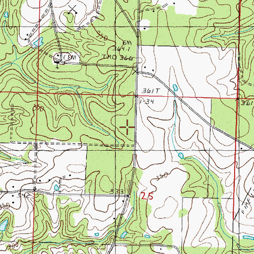Topographic Map of North Central Volunteer Fire Department Station 1 Headquarters, MS