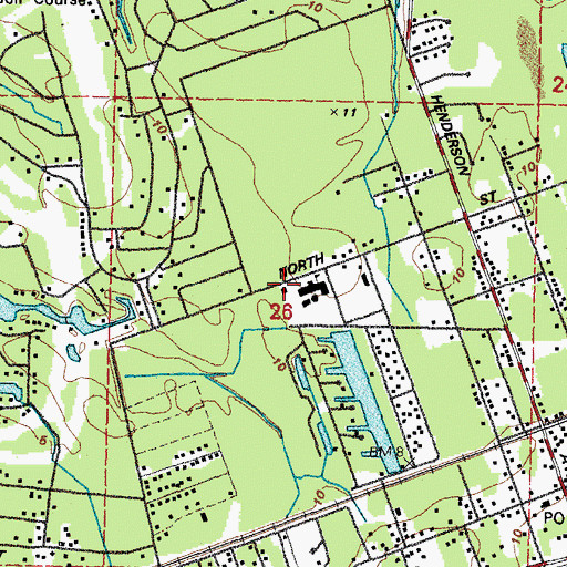Topographic Map of Pass Christian Fire Department Station 2, MS