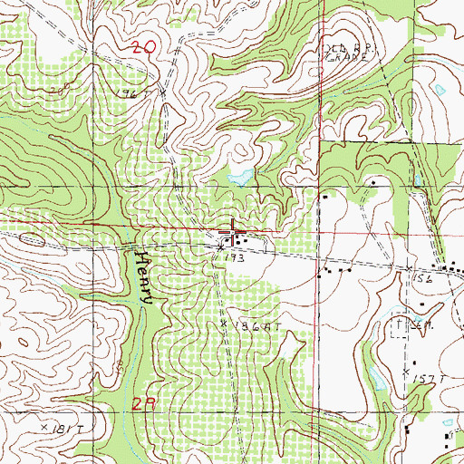 Topographic Map of McNeill Volunteer Fire Department Substation, MS