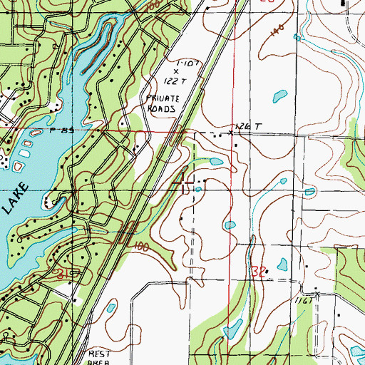 Topographic Map of Pearl River County Emergency Communications South Repeater Site, MS