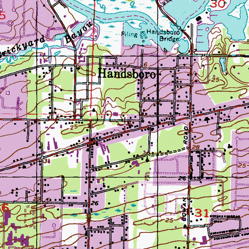 Topographic Map of Gulfport Fire Department Station 6, MS