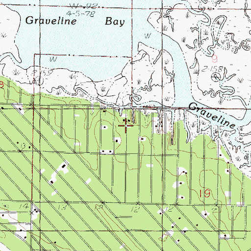 Topographic Map of Fountainbleau Volunteer Fire Department, MS