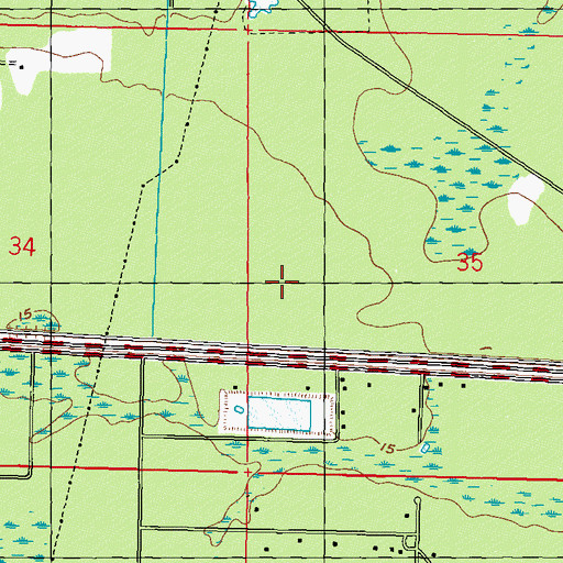 Topographic Map of Hancock County Sheriff's Office, MS