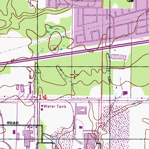 Topographic Map of Harrison County Sheriff's Office, MS