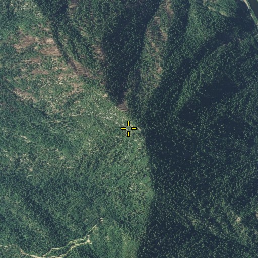 Aerial/Satellite Image of Slinkard Peak, CA