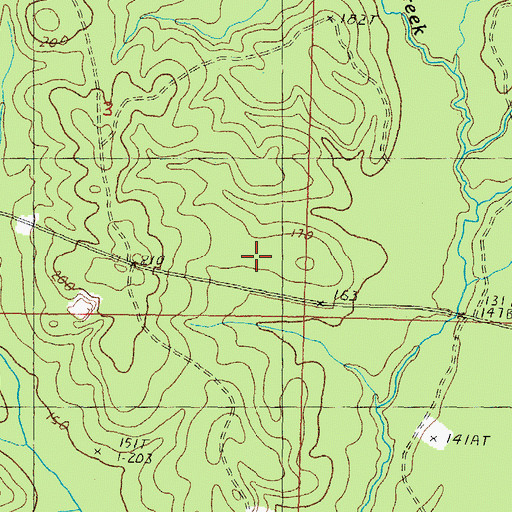 Topographic Map of Pearl River County Sheriff's Office, MS