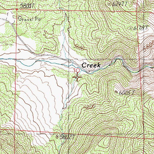 Topographic Map of Slinkard Valley, CA