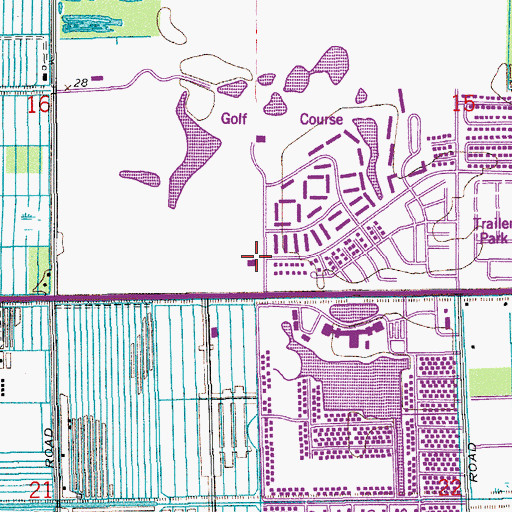 Topographic Map of Palm Beach County Sheriff's Office District 4, FL