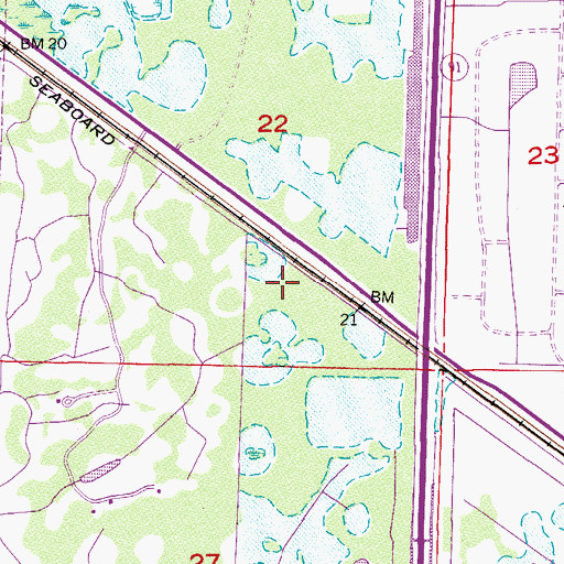 Topographic Map of Palm Beach County Sheriff's Office District 3, FL