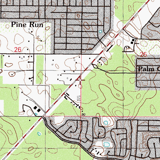 Topographic Map of Marion County Sheriff's Office - Southwest District, FL