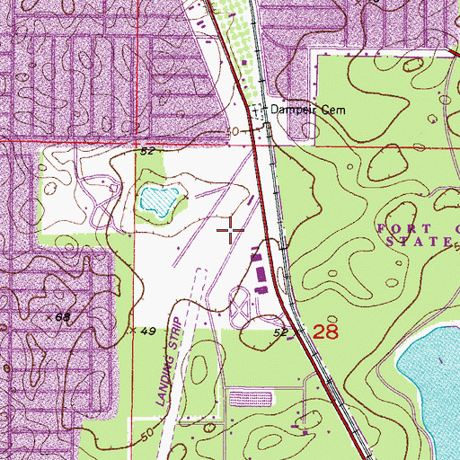 Topographic Map of Citrus County Sheriff's Office Civil Air Patrol, FL