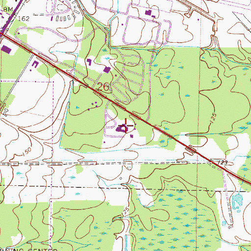 Topographic Map of Alachua County Sheriff's Office - Training, FL