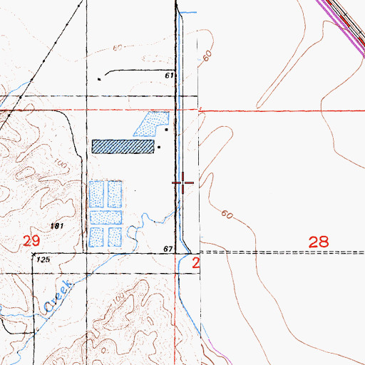 Topographic Map of Smith Creek, CA