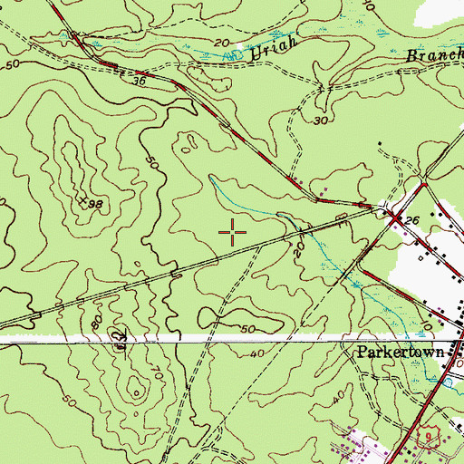 Topographic Map of Little Egg Harbor Township Intermediate School, NJ