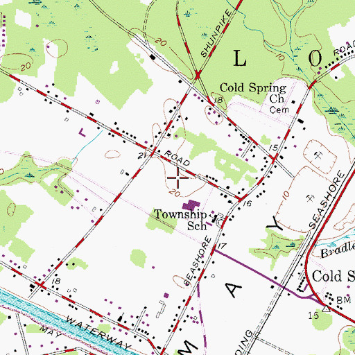 Topographic Map of Maud H Abrams Elementary School, NJ