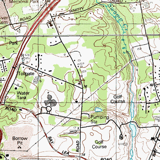 Topographic Map of Toms River Nursery School and Kindergarten, NJ