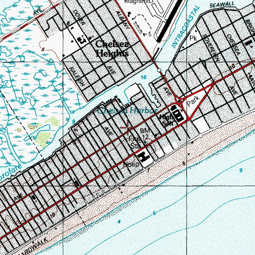 Topographic Map of Richmond Avenue Elementary School, NJ