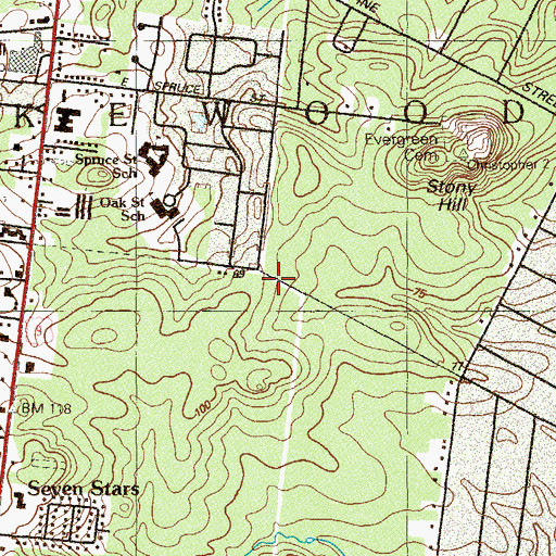 Topographic Map of School for Children with Hidden Intelligence, NJ
