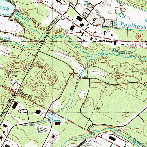 Topographic Map of Tiferes Bais Yaakov Elementary School, NJ