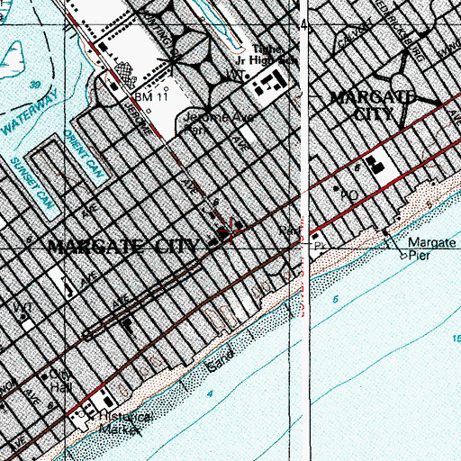 Topographic Map of Blessed Sacrament Regional Elementary School, NJ